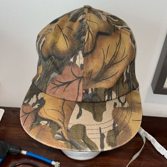 Vintage Gore-Tex Camouflage Camo Hunting Lined Cap Hat Made USA Goretex retro - Picture 1 of 4